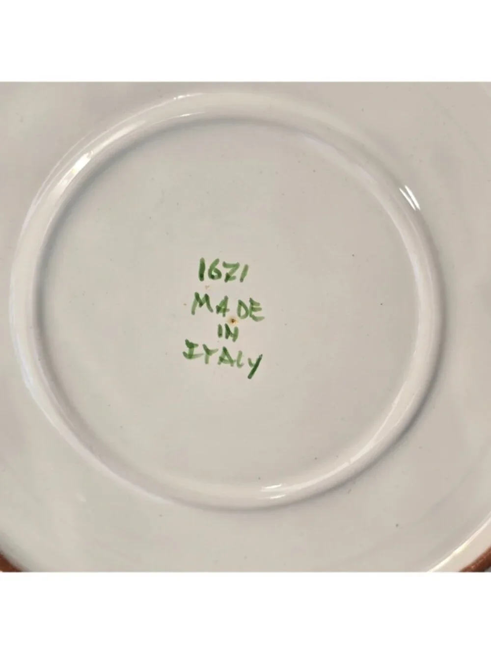 Vintage Italian 1671 Octagonal Lunch Plate 9.75